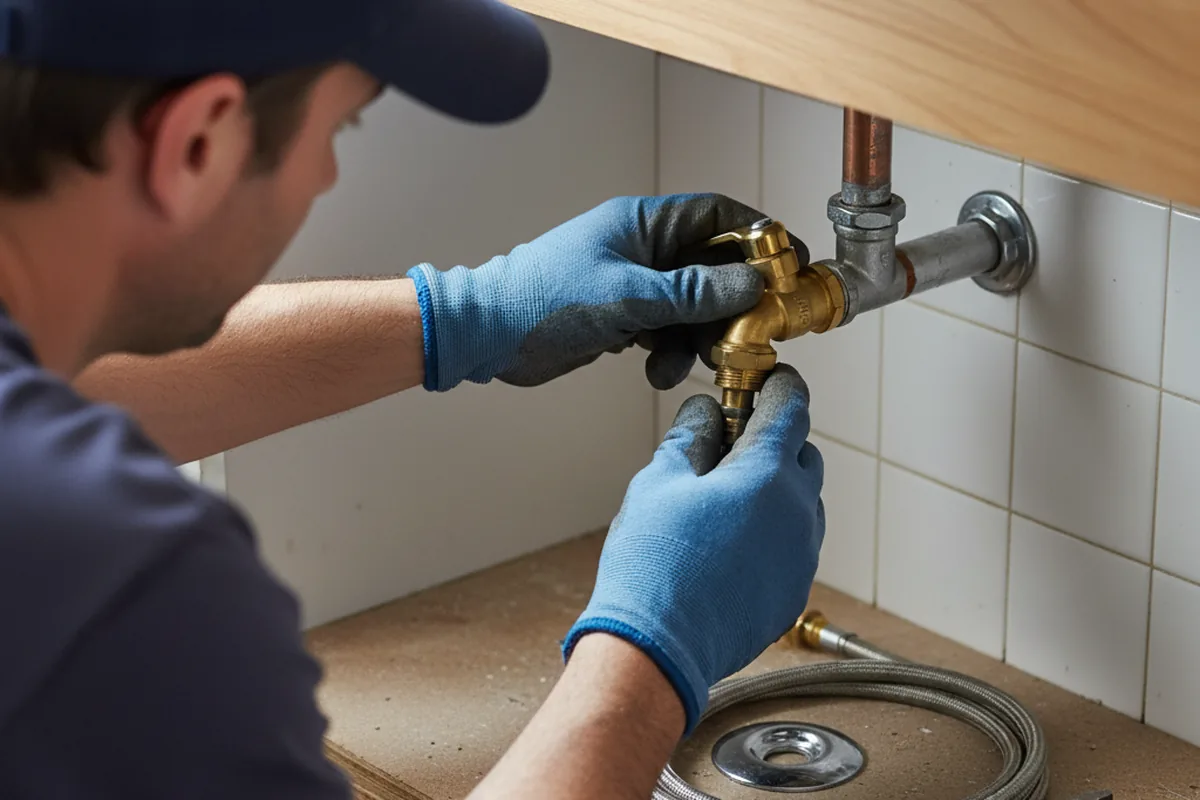 Shutoff valve and fitting work during Emergency Plumbing in Sale Creek